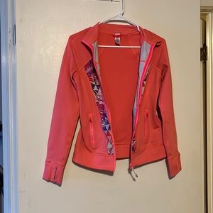 Ivivva by lululemon Perfect Your Practice Jacket bright pink 14 with thumb holes